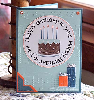 masculine birthday cakes. stamps- Birthday Whimsy